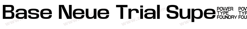 Base Neue Trial Supe字体转换